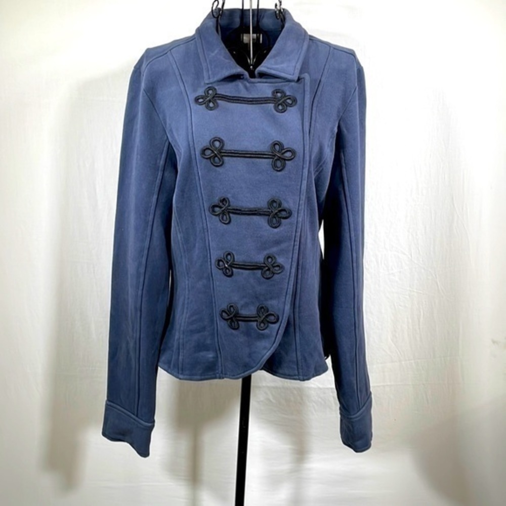 Frenchi | Blue Sweatshirt Jacket - Picture 7 of 7